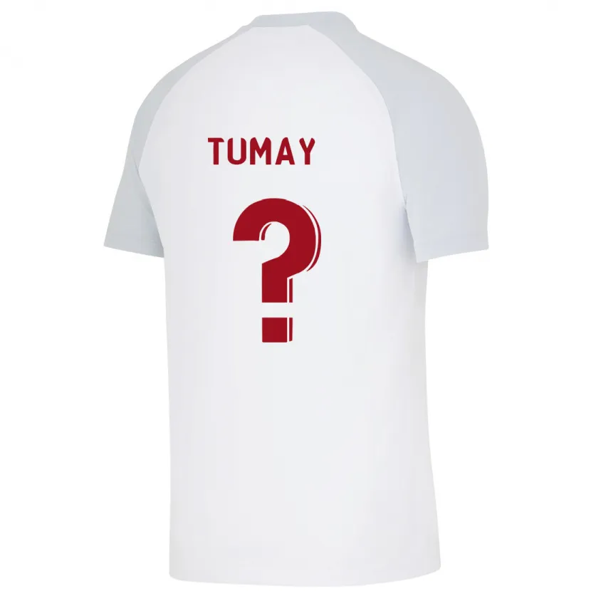 Danxen Mujer Camiseta Mustafa Kürsat Tümay #0 Blanco 2ª Equipación 2023/24 La Camisa