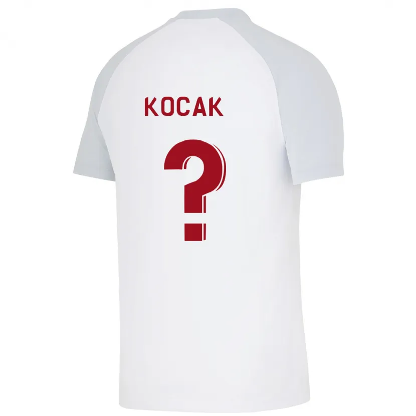 Danxen Mujer Camiseta Furkan Koçak #0 Blanco 2ª Equipación 2023/24 La Camisa