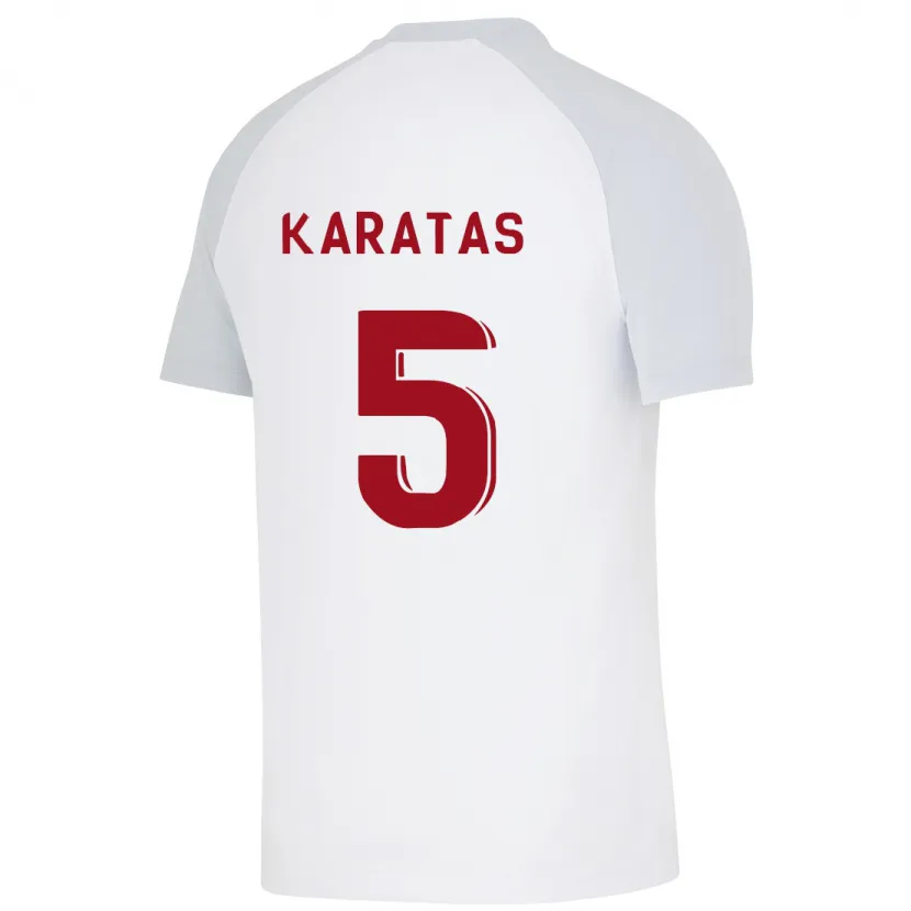 Danxen Mujer Camiseta Eda Karataş #5 Blanco 2ª Equipación 2023/24 La Camisa