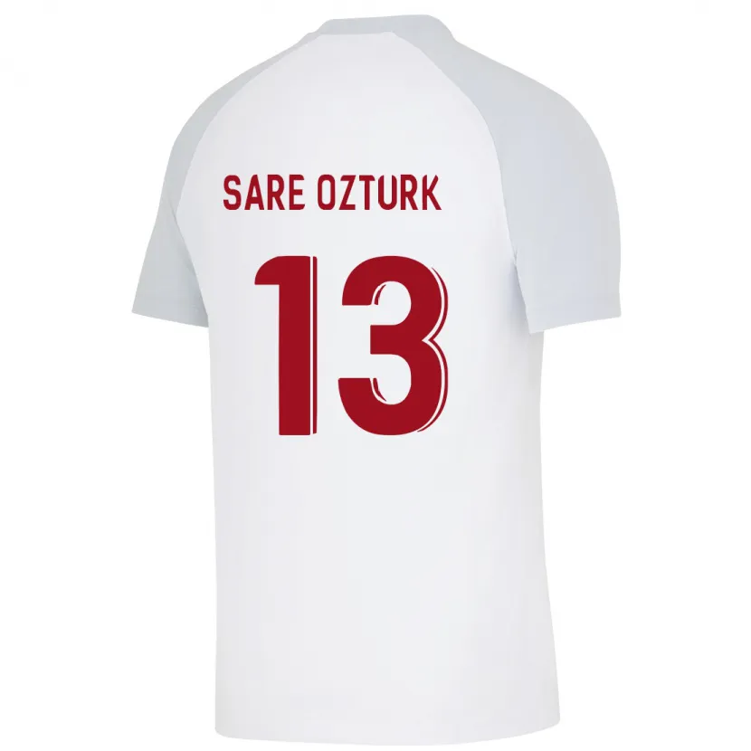 Danxen Mujer Camiseta Fatma Sare Öztürk #13 Blanco 2ª Equipación 2023/24 La Camisa