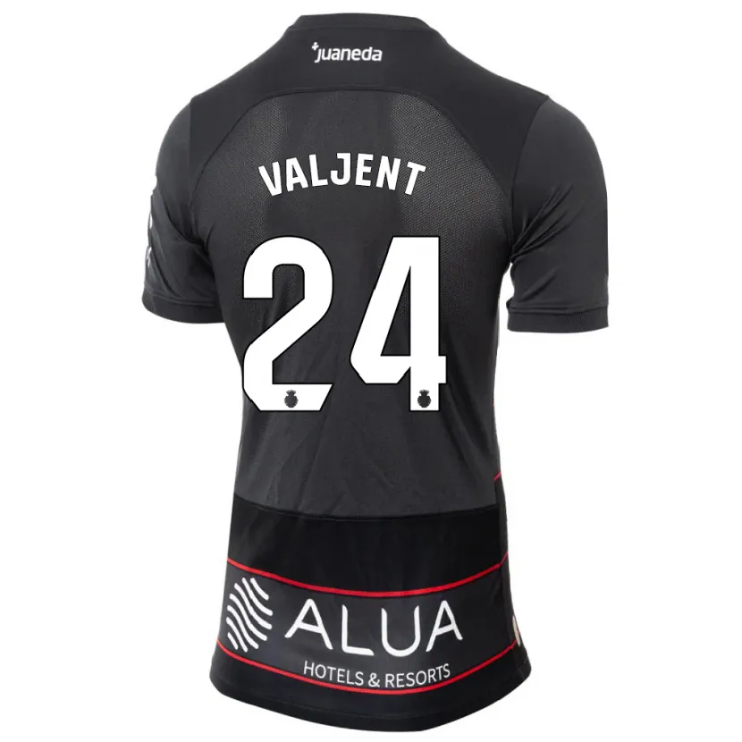 Danxen Mujer Camiseta Martin Valjent #24 Negro 2ª Equipación 2023/24 La Camisa