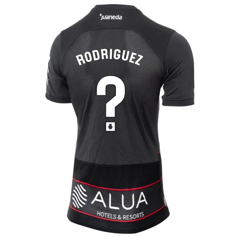 Danxen Mujer Camiseta Gabriel Rodríguez #0 Negro 2ª Equipación 2023/24 La Camisa