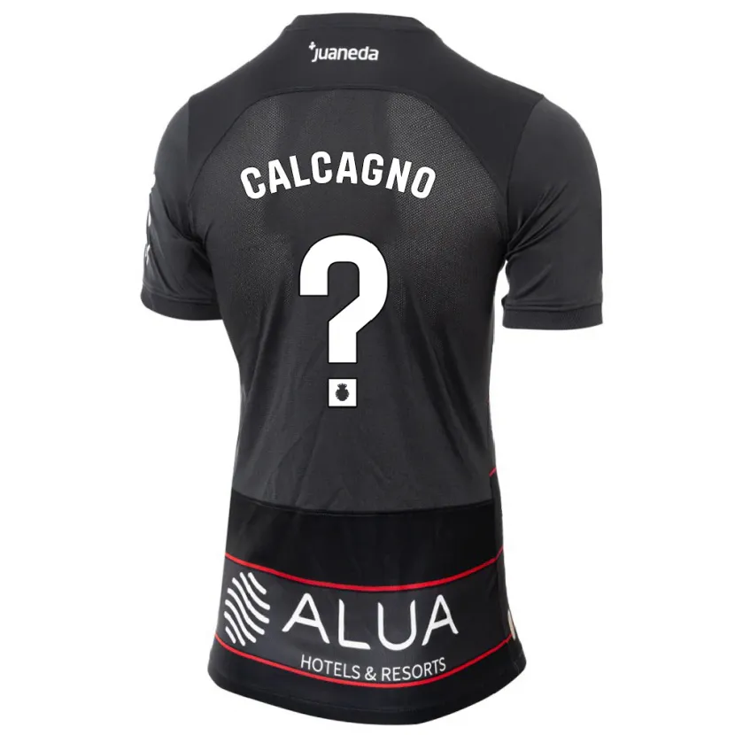 Danxen Mujer Camiseta Bruno Calcagno #0 Negro 2ª Equipación 2023/24 La Camisa