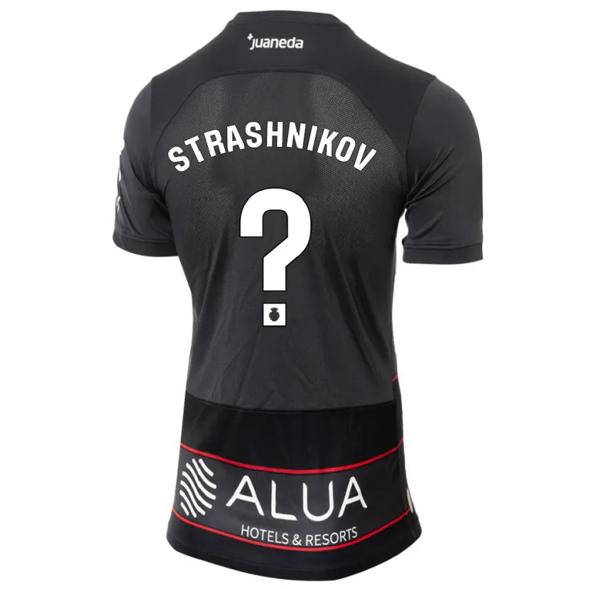 Danxen Mujer Camiseta Nikolay Strashnikov #0 Negro 2ª Equipación 2023/24 La Camisa