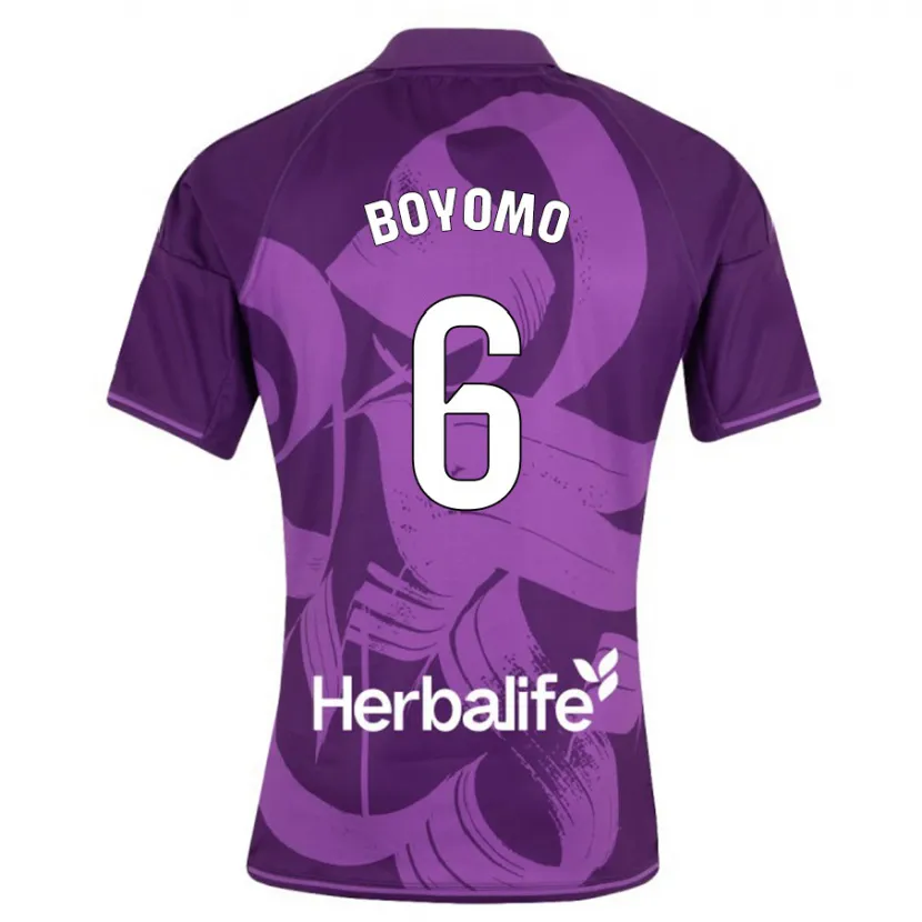 Danxen Mujer Camiseta Enzo Boyomo #6 Violeta 2ª Equipación 2023/24 La Camisa