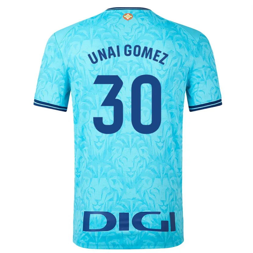 Danxen Mujer Camiseta Unai Gómez #30 Cielo Azul 2ª Equipación 2023/24 La Camisa