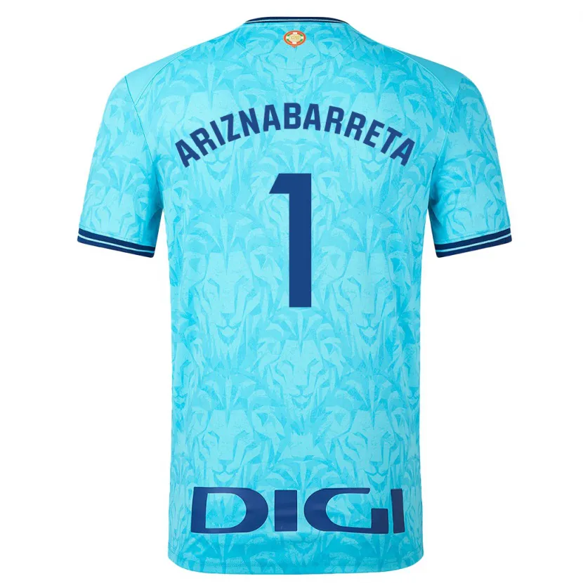 Danxen Mujer Camiseta Oier Ariznabarreta #1 Cielo Azul 2ª Equipación 2023/24 La Camisa