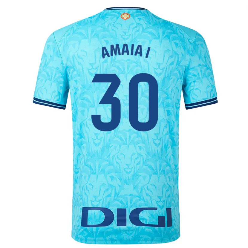 Danxen Mujer Camiseta Amaia Iribarren Arteta #30 Cielo Azul 2ª Equipación 2023/24 La Camisa