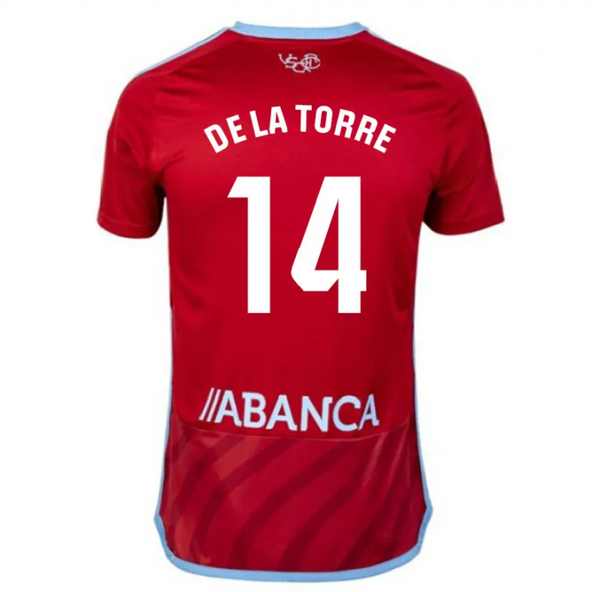 Danxen Mujer Camiseta Luca De La Torre #14 Rojo 2ª Equipación 2023/24 La Camisa