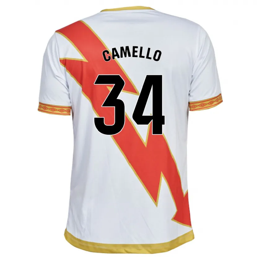 Danxen Niño Camiseta Sergio Camello #34 Blanco 1ª Equipación 2023/24 La Camisa