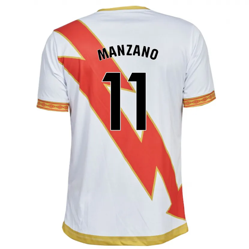 Danxen Niño Camiseta Sergio Manzano #11 Blanco 1ª Equipación 2023/24 La Camisa