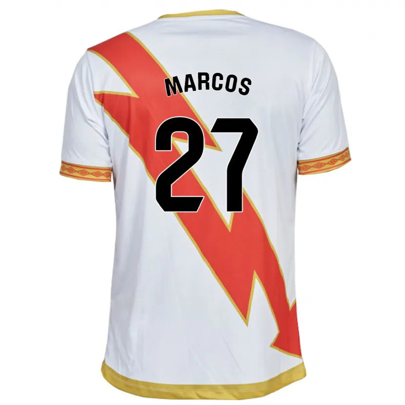 Danxen Niño Camiseta Álvaro Marcos #27 Blanco 1ª Equipación 2023/24 La Camisa