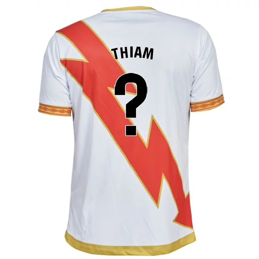 Danxen Niño Camiseta Aly Thiam #0 Blanco 1ª Equipación 2023/24 La Camisa