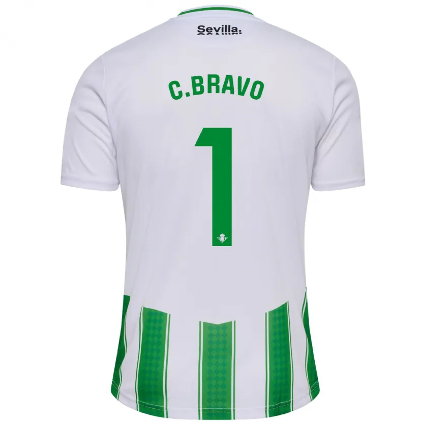 Danxen Niño Camiseta Claudio Bravo #1 Blanco 1ª Equipación 2023/24 La Camisa