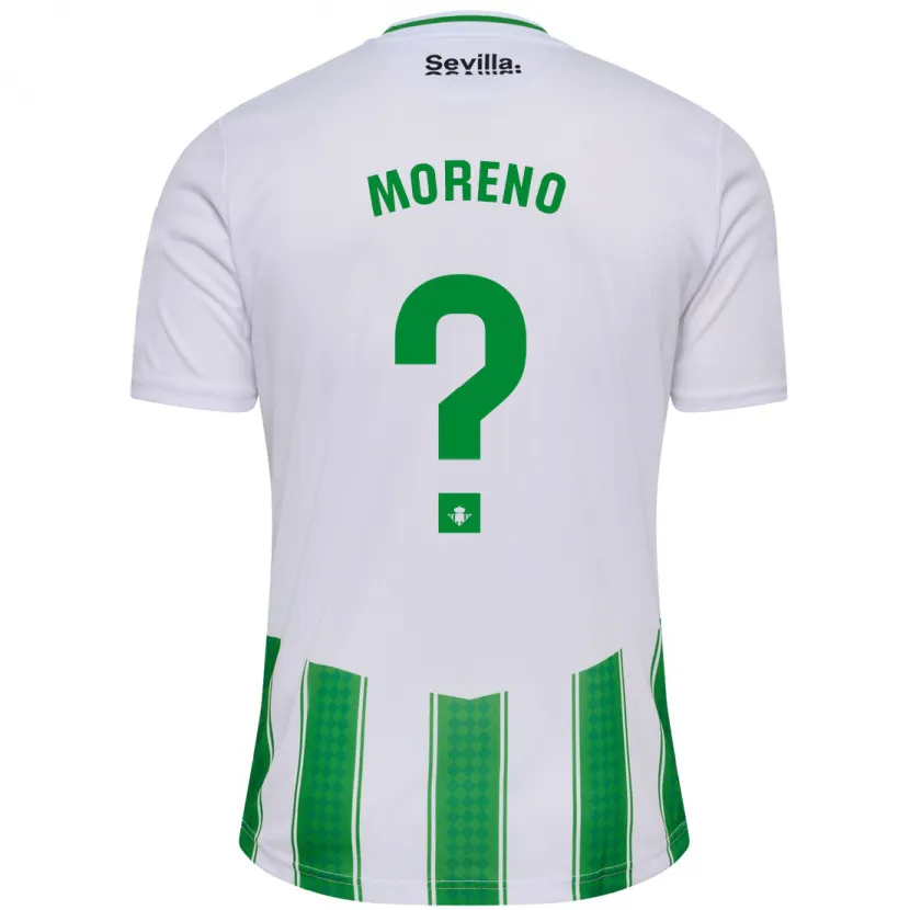 Danxen Niño Camiseta Agus Moreno #0 Blanco 1ª Equipación 2023/24 La Camisa