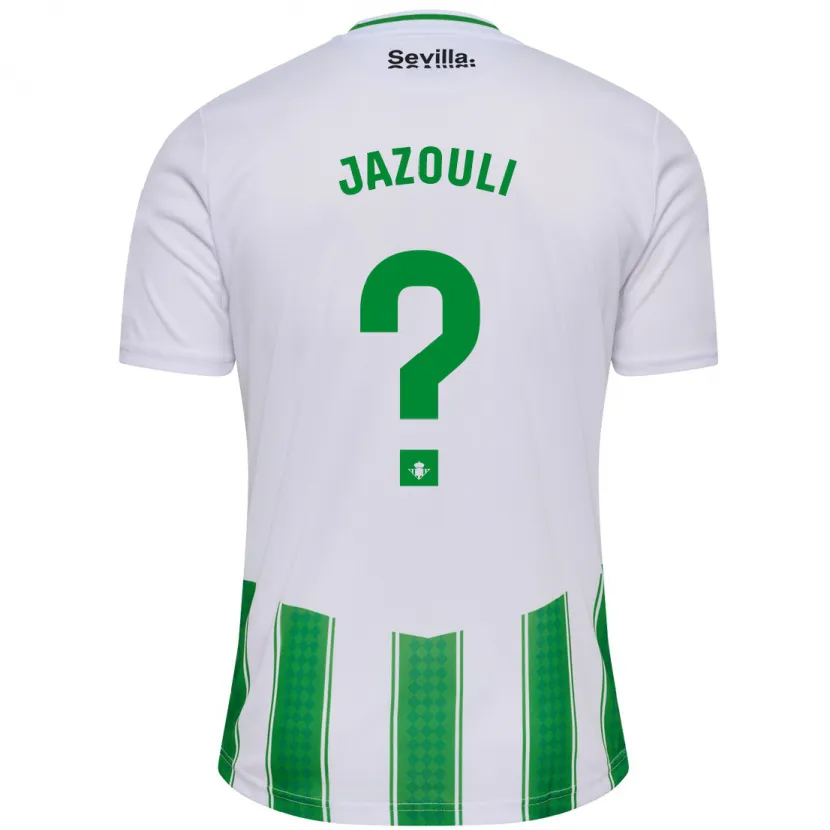 Danxen Niño Camiseta Mohamed Jazouli #0 Blanco 1ª Equipación 2023/24 La Camisa