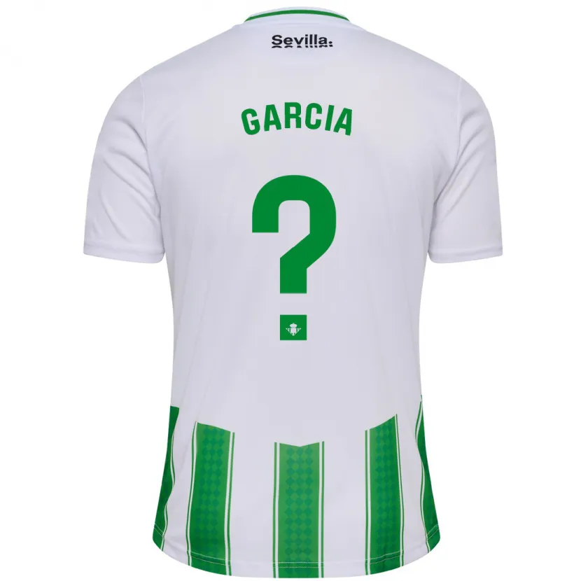 Danxen Niño Camiseta Pablo García #0 Blanco 1ª Equipación 2023/24 La Camisa