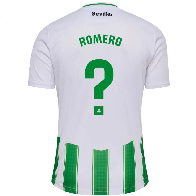 Danxen Niño Camiseta Dani Romero #0 Blanco 1ª Equipación 2023/24 La Camisa