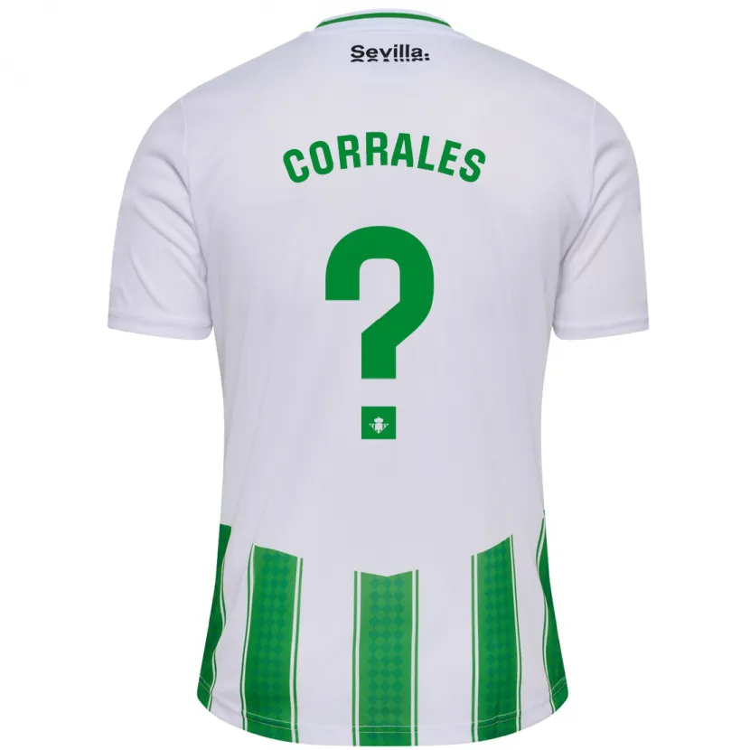 Danxen Niño Camiseta Fran Corrales #0 Blanco 1ª Equipación 2023/24 La Camisa