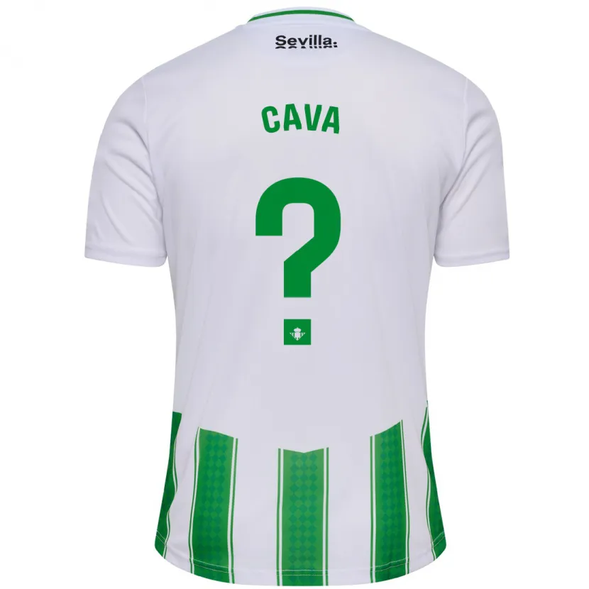 Danxen Niño Camiseta Raúl Cava #0 Blanco 1ª Equipación 2023/24 La Camisa