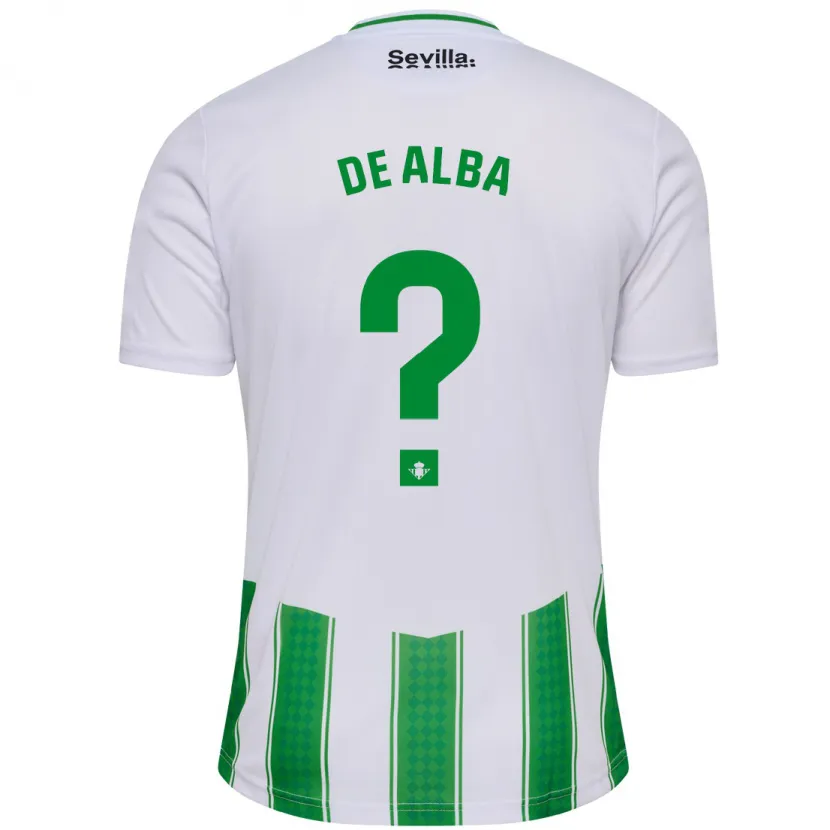 Danxen Niño Camiseta Luismi De Alba #0 Blanco 1ª Equipación 2023/24 La Camisa