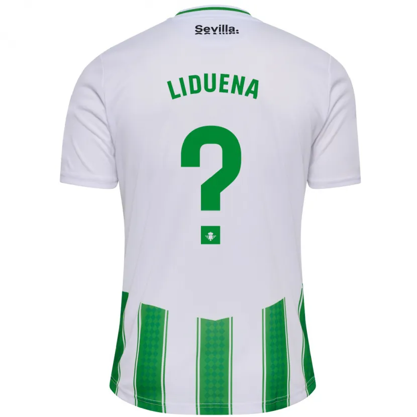 Danxen Niño Camiseta Rubén Lidueña #0 Blanco 1ª Equipación 2023/24 La Camisa