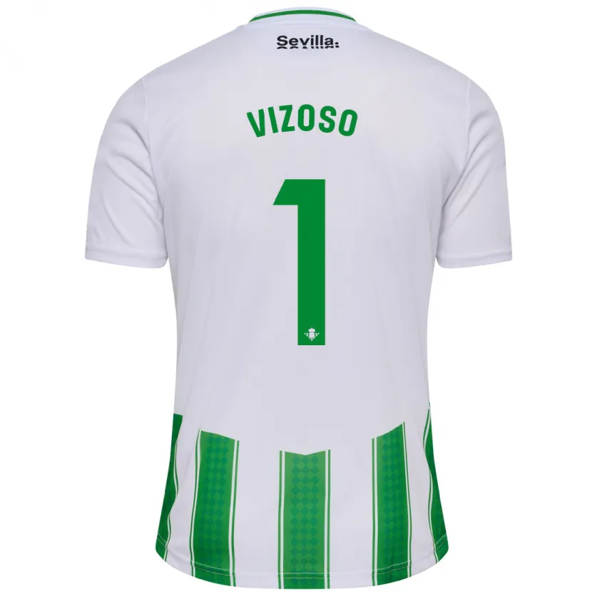 Danxen Niño Camiseta Paula Vizoso Prieto #1 Blanco 1ª Equipación 2023/24 La Camisa