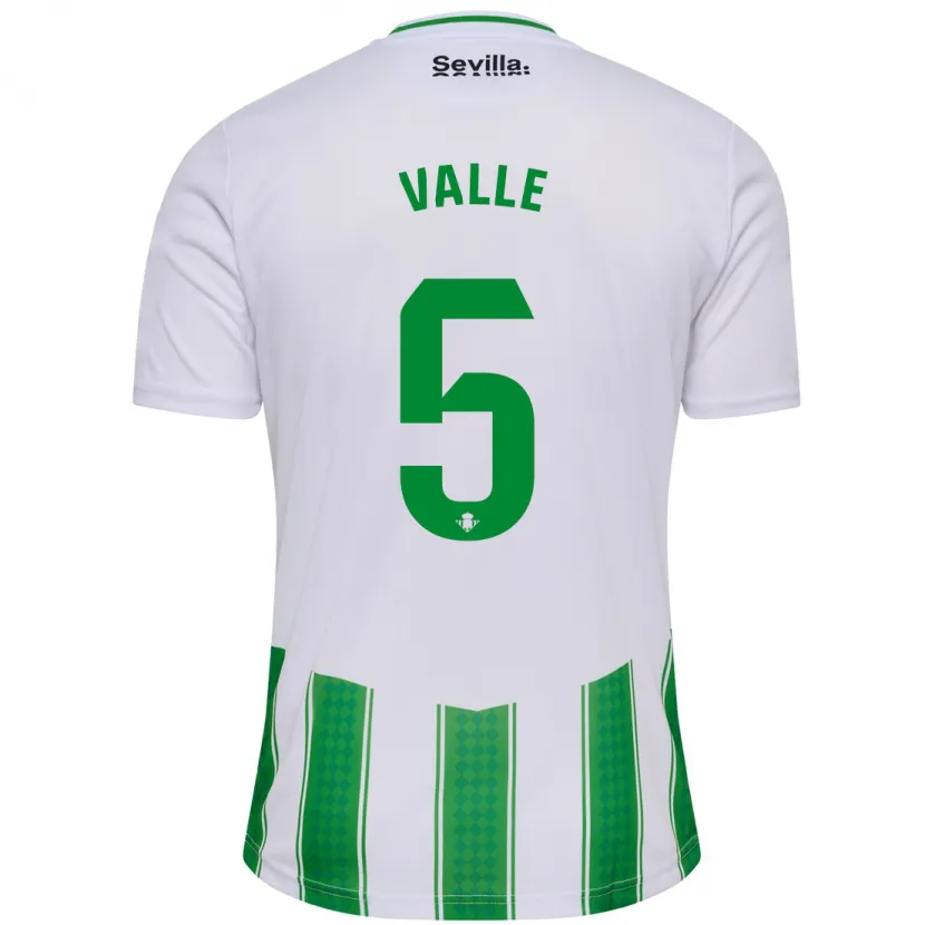 Danxen Niño Camiseta María Valle López #5 Blanco 1ª Equipación 2023/24 La Camisa