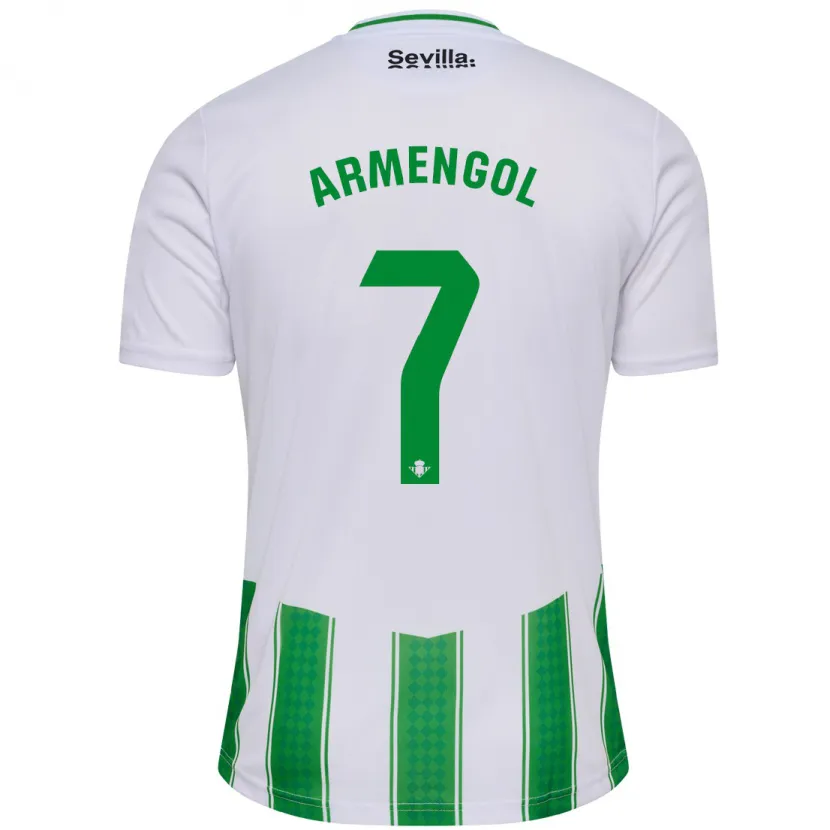 Danxen Niño Camiseta Carla Armengol Joaniquet #7 Blanco 1ª Equipación 2023/24 La Camisa