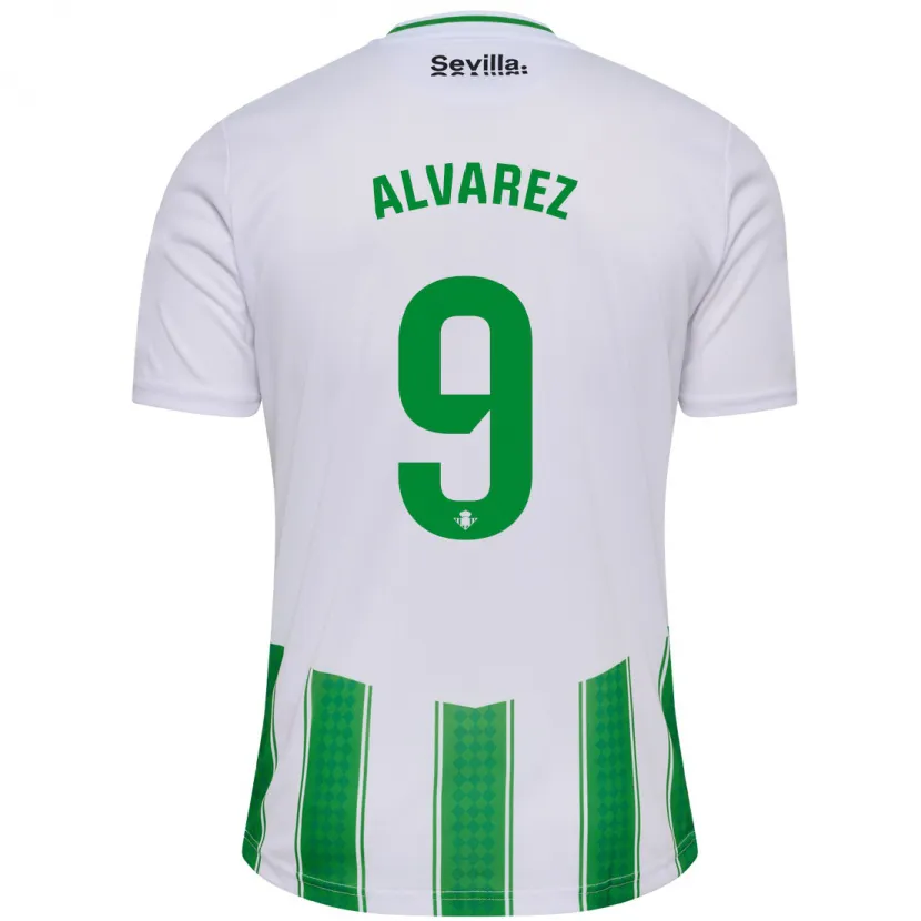 Danxen Niño Camiseta Carmen Álvarez Sánchez #9 Blanco 1ª Equipación 2023/24 La Camisa