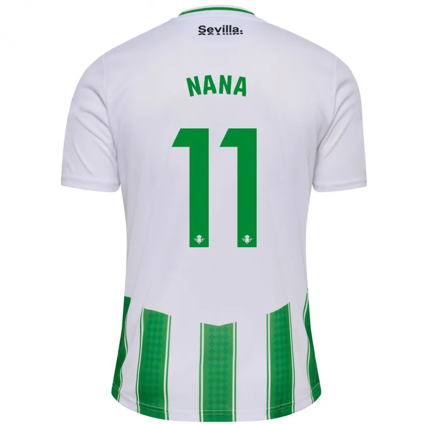 Danxen Niño Camiseta Nuria Ligero Fernández #11 Blanco 1ª Equipación 2023/24 La Camisa