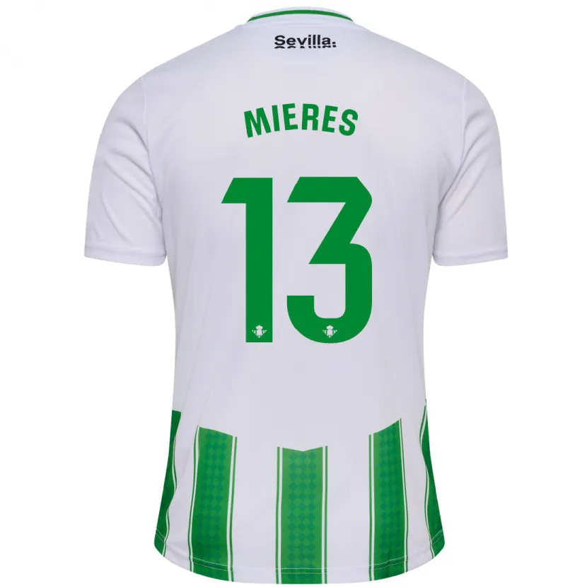 Danxen Niño Camiseta Malena Mieres García #13 Blanco 1ª Equipación 2023/24 La Camisa