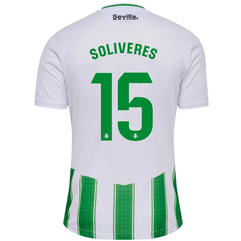 Danxen Niño Camiseta Gema Soliveres #15 Blanco 1ª Equipación 2023/24 La Camisa