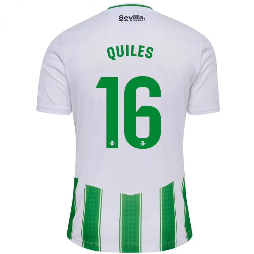 Danxen Niño Camiseta Violeta García Quiles #16 Blanco 1ª Equipación 2023/24 La Camisa