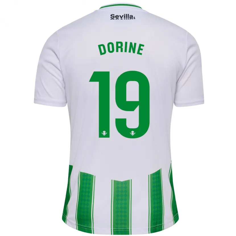 Danxen Niño Camiseta Dorine Nina Chuigoue #19 Blanco 1ª Equipación 2023/24 La Camisa