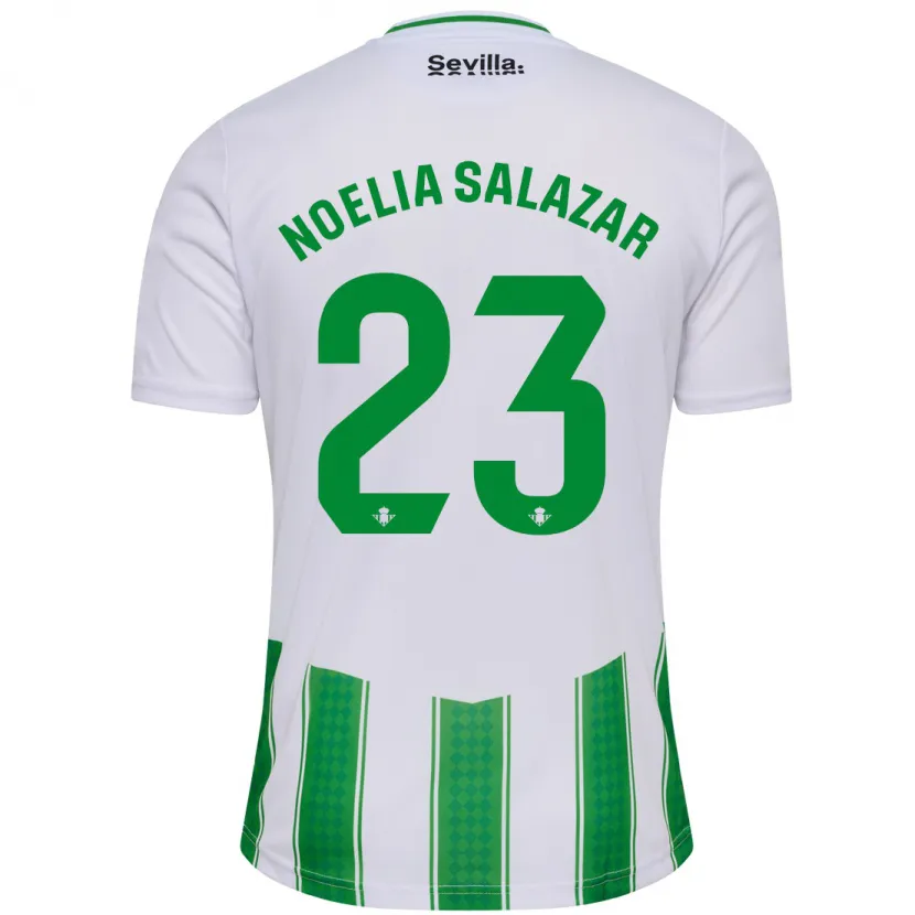 Danxen Niño Camiseta Noelia Salazar #23 Blanco 1ª Equipación 2023/24 La Camisa