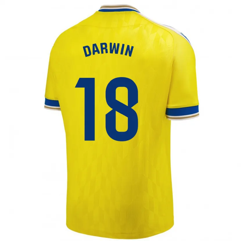 Danxen Niño Camiseta Darwin Machís #18 Amarillo 1ª Equipación 2023/24 La Camisa