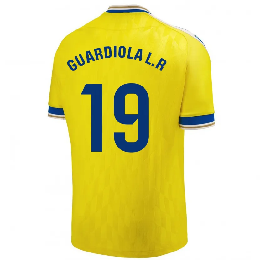 Danxen Niño Camiseta Sergi Guardiola #19 Amarillo 1ª Equipación 2023/24 La Camisa