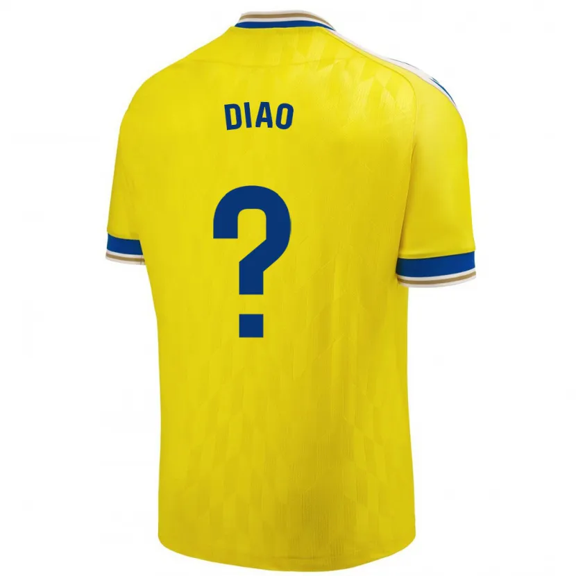 Danxen Niño Camiseta Usse Diao #0 Amarillo 1ª Equipación 2023/24 La Camisa