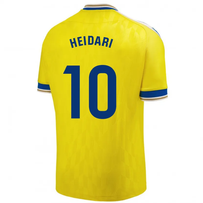 Danxen Niño Camiseta Arman Heidari #10 Amarillo 1ª Equipación 2023/24 La Camisa