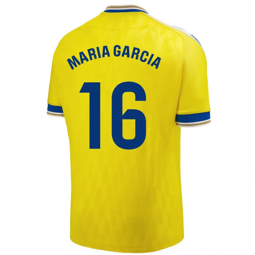 Danxen Niño Camiseta Maria García Fernández #16 Amarillo 1ª Equipación 2023/24 La Camisa