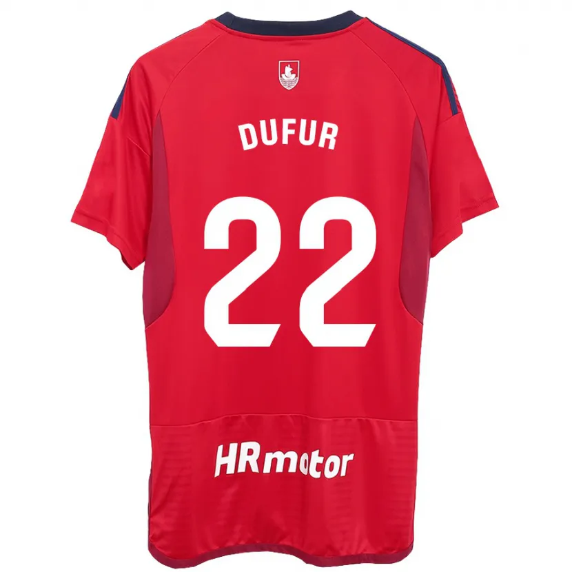 Danxen Niño Camiseta Ander Dufur #22 Rojo 1ª Equipación 2023/24 La Camisa