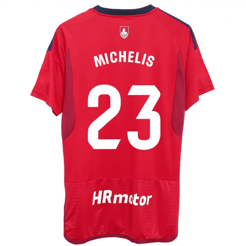 Danxen Niño Camiseta Nikolaos Michelis #23 Rojo 1ª Equipación 2023/24 La Camisa