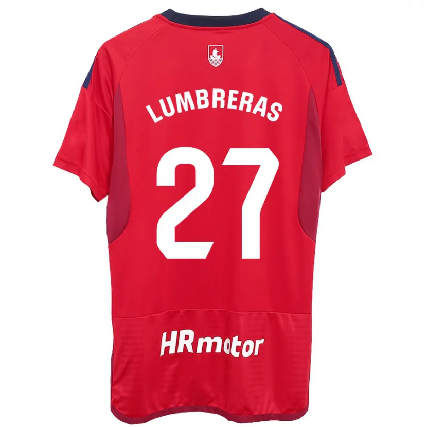 Danxen Niño Camiseta Carlos Lumbreras #27 Rojo 1ª Equipación 2023/24 La Camisa