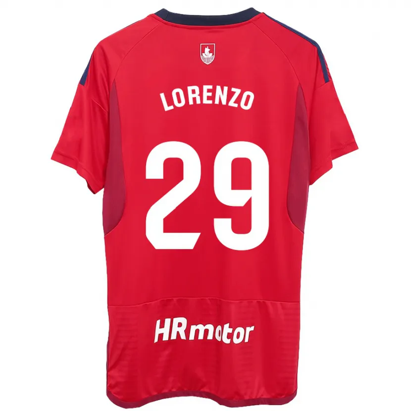 Danxen Niño Camiseta Nowend Lorenzo #29 Rojo 1ª Equipación 2023/24 La Camisa