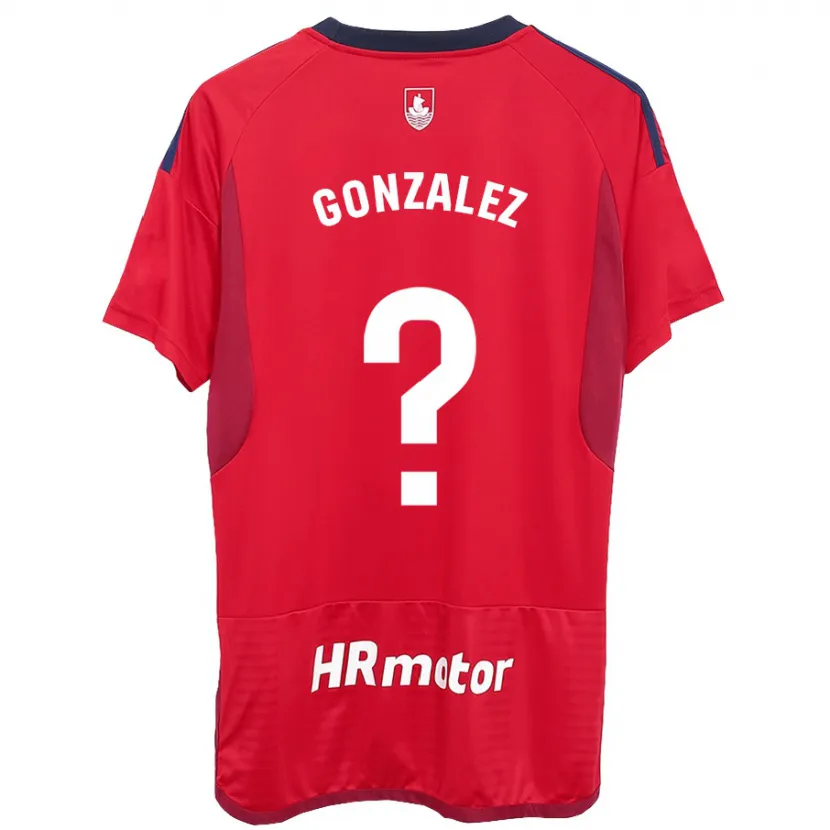 Danxen Niño Camiseta Iker González #0 Rojo 1ª Equipación 2023/24 La Camisa