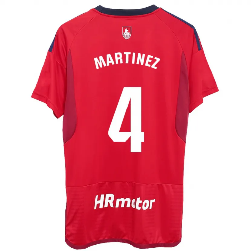 Danxen Niño Camiseta Vera Martínez Viota #4 Rojo 1ª Equipación 2023/24 La Camisa