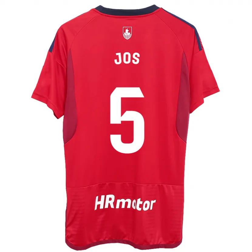 Danxen Niño Camiseta Josune Urdaniz Maurin #5 Rojo 1ª Equipación 2023/24 La Camisa