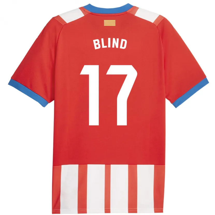 Danxen Niño Camiseta Daley Blind #17 Rojo Blanco 1ª Equipación 2023/24 La Camisa