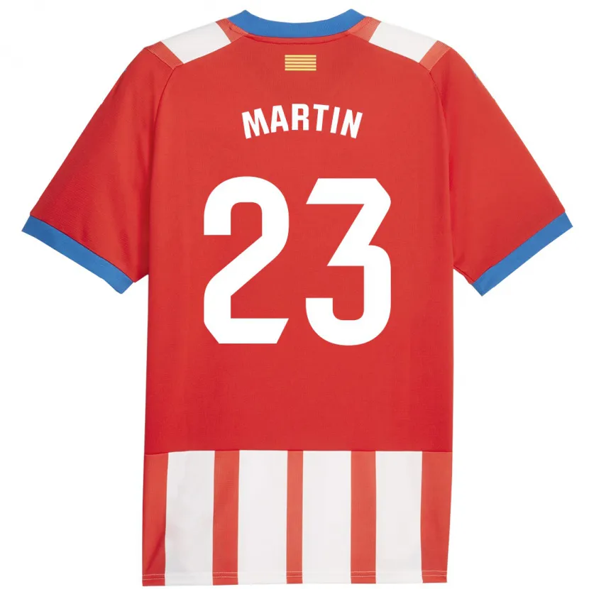 Danxen Niño Camiseta Iván Martín #23 Rojo Blanco 1ª Equipación 2023/24 La Camisa